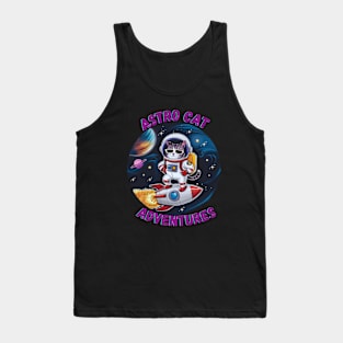 Cat Astronaut Tank Top